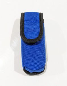 Front view of a small modular utility pouch.