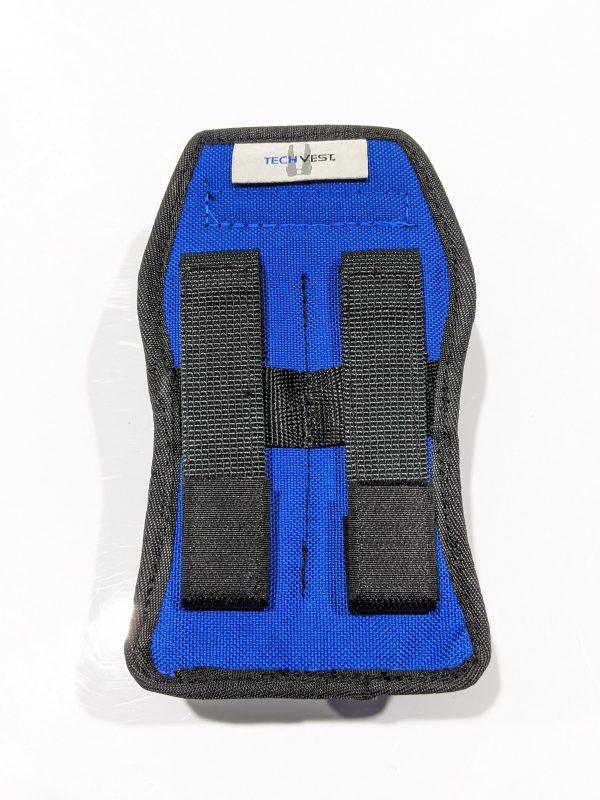 Modular gas detector pouch rear view.